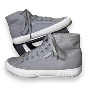 Superga Coto 2795 Cotton Canvas High Tops Grey Women's 9.5